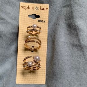 Sophia & Kate rings size 8